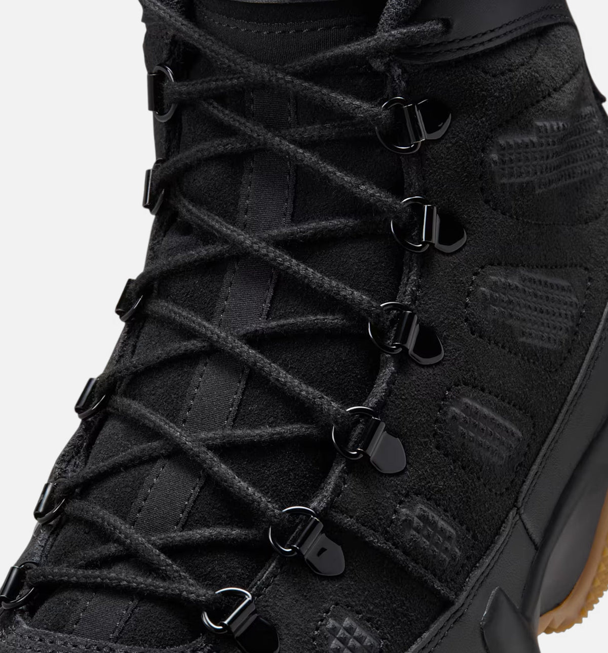Air Jordan 9 Retro Men's Lifestyle Boots - Black / Black Gum / Light Brown