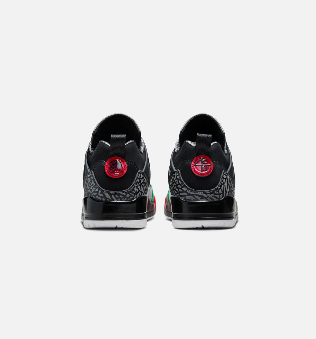 Spizike Low Men's Lifestyle Shoes - Black / Classic Green / White / Varsity Red
