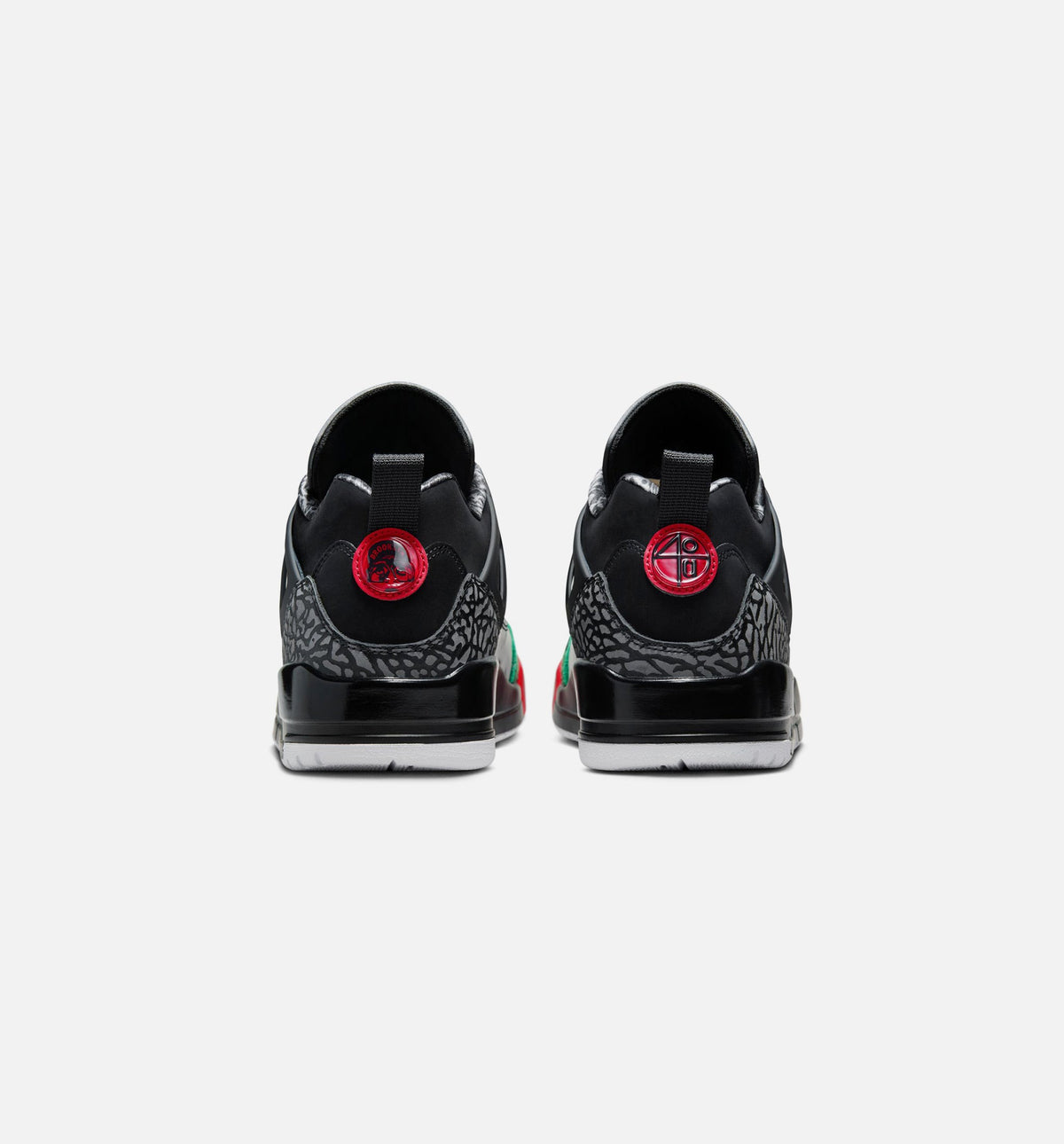 Spizike Low Men's Lifestyle Shoes - Black / Classic Green / White / Varsity Red