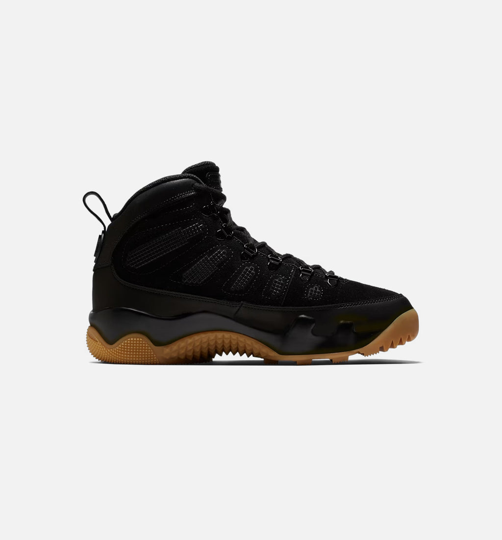 Air Jordan 9 Retro Men's Lifestyle Boots - Black / Black Gum / Light Brown