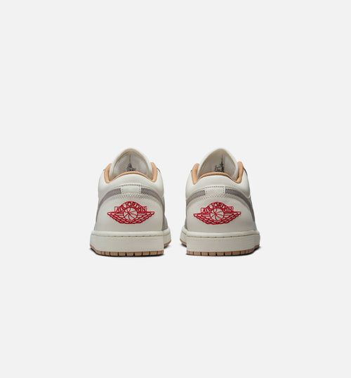 Air Jordan 1 Low Men's Shoes - Sail/Fire Red/College Grey/Hemp